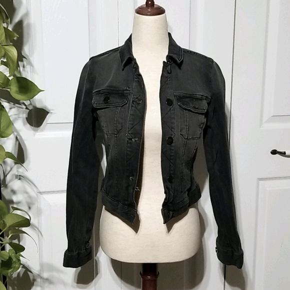 Faded Black Jean Jacket - Picture 1 of 9